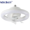 NEWDAYS brand cross-border new E27 detachable lamp head fan lamp, strong wind style 10-inch 3-blade outdoor courtyard energy-saving lighting, remote control dimming, waterproof and dustproof, best-selling fan Item Picture